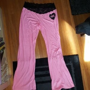 Pink pajama pants